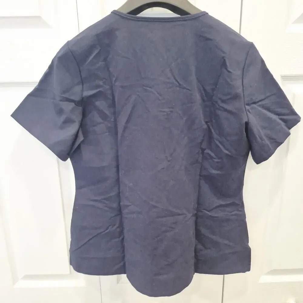 Figs Scrub Top Womens Large Technical Collection Navy Blue
